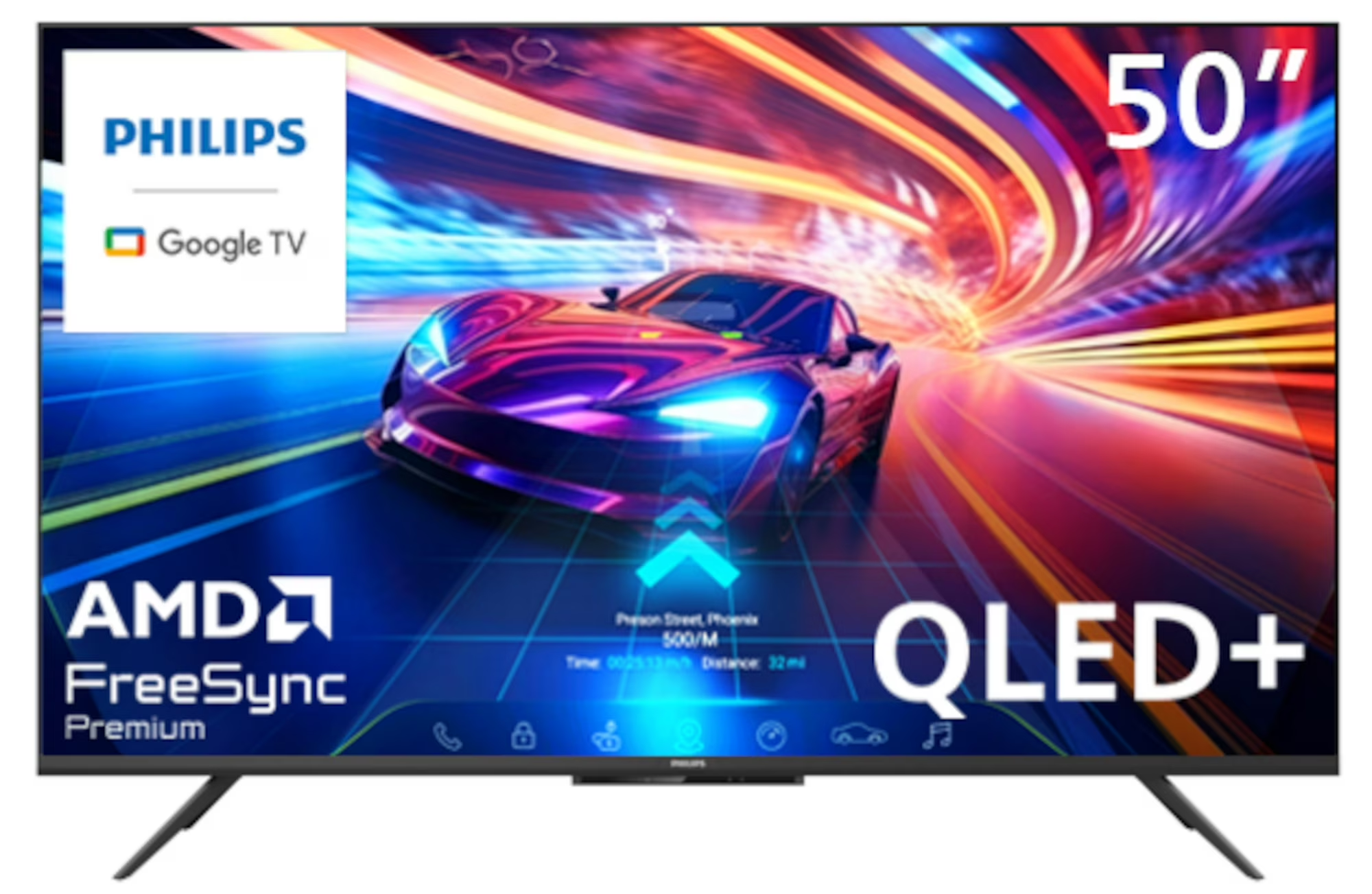 Philips 50" 144Hz QLED+ 4K UHD Google + Gaming Smart TV Walmart