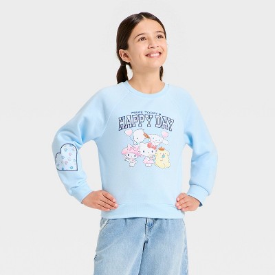 Girls' Hello Kitty and Friends Happy Day Sweatshirt - Blue XS