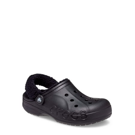 Crocs Unisex Baya Lined Fuzz Strap Clogs