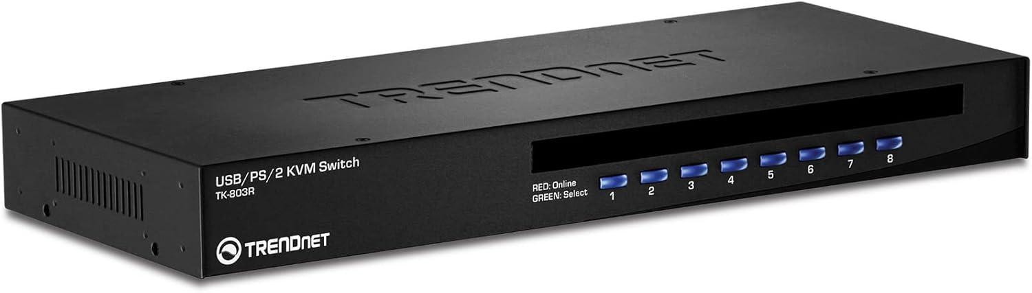 TRENDnet 8-Port USB / PS2 Rack Mount KVM Switch Amazon