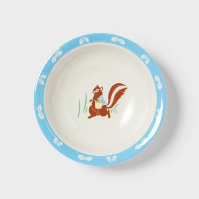 17.5 fl oz Figural Squirrel Dinner Bowl Blue - Pillowfort™