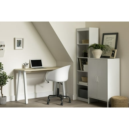South Shore Milestone, Scandinavian Desk, Beige