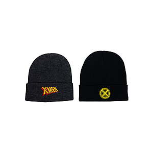 2-Pk Marvel X-Men Logo Adult Beanie Hats $2.25