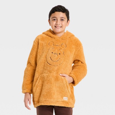 Boys' Winnie the Pooh Cozy Hooded Sweatshirt - Orange M
