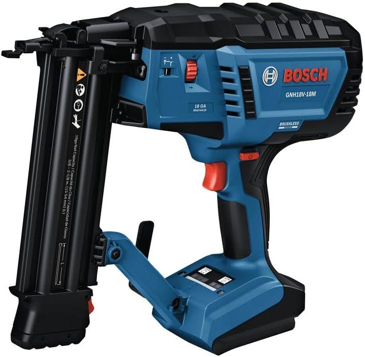 BOSCH GNH18V-18MN 18V Brushless Cordless 18-Gauge Brad Nailer Amazon