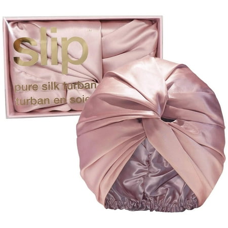 Slip Pure Silk Turban Multipurpose Head Wrap, Pink