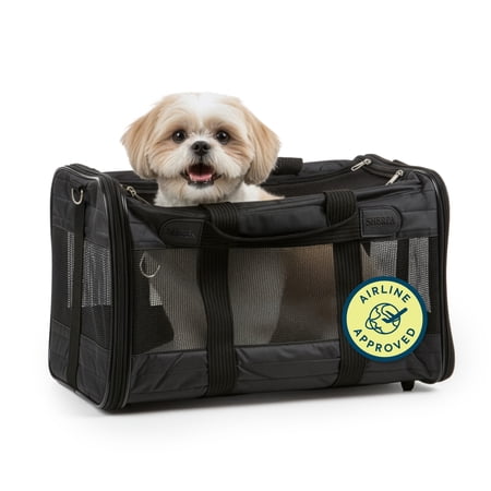 Sherpa Original Deluxe Travel Pet Carrier, Airline Approved - Black, Large