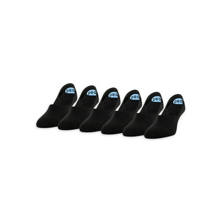 PEDS Women's Mid Cut Lightweight Liner Socks, 6 Pairs