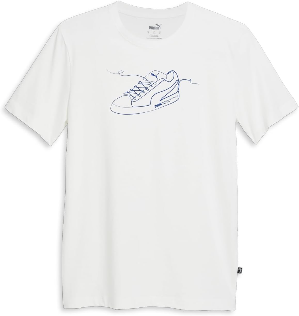 Puma Men's Big Logo 10" Shorts (Available in Big & Tall), Puma White-SS24, Small