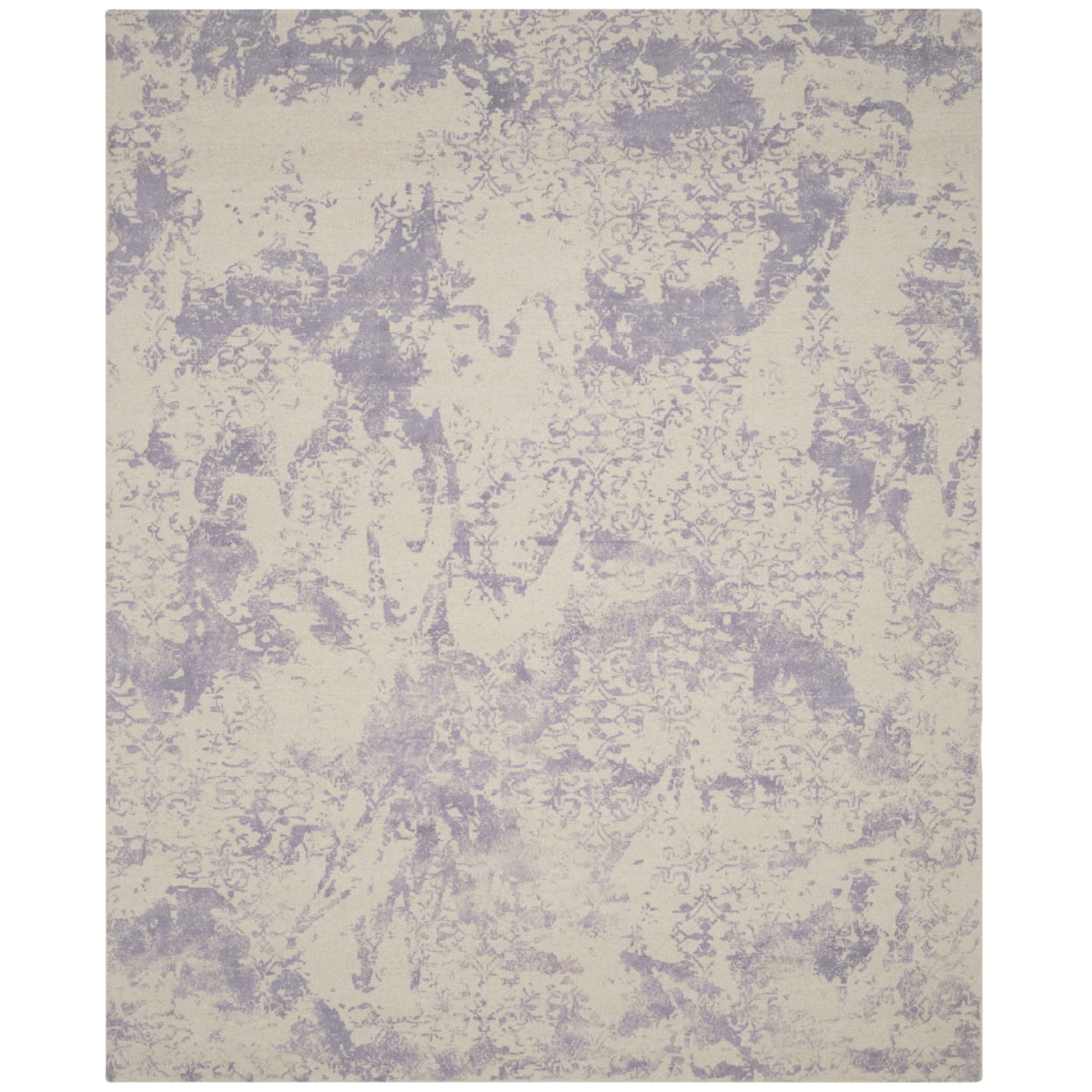 SAFAVIEH Restoration Vintage Mladen Abstract Runner Rug, Grey/Ivory, 2'3" x 8'