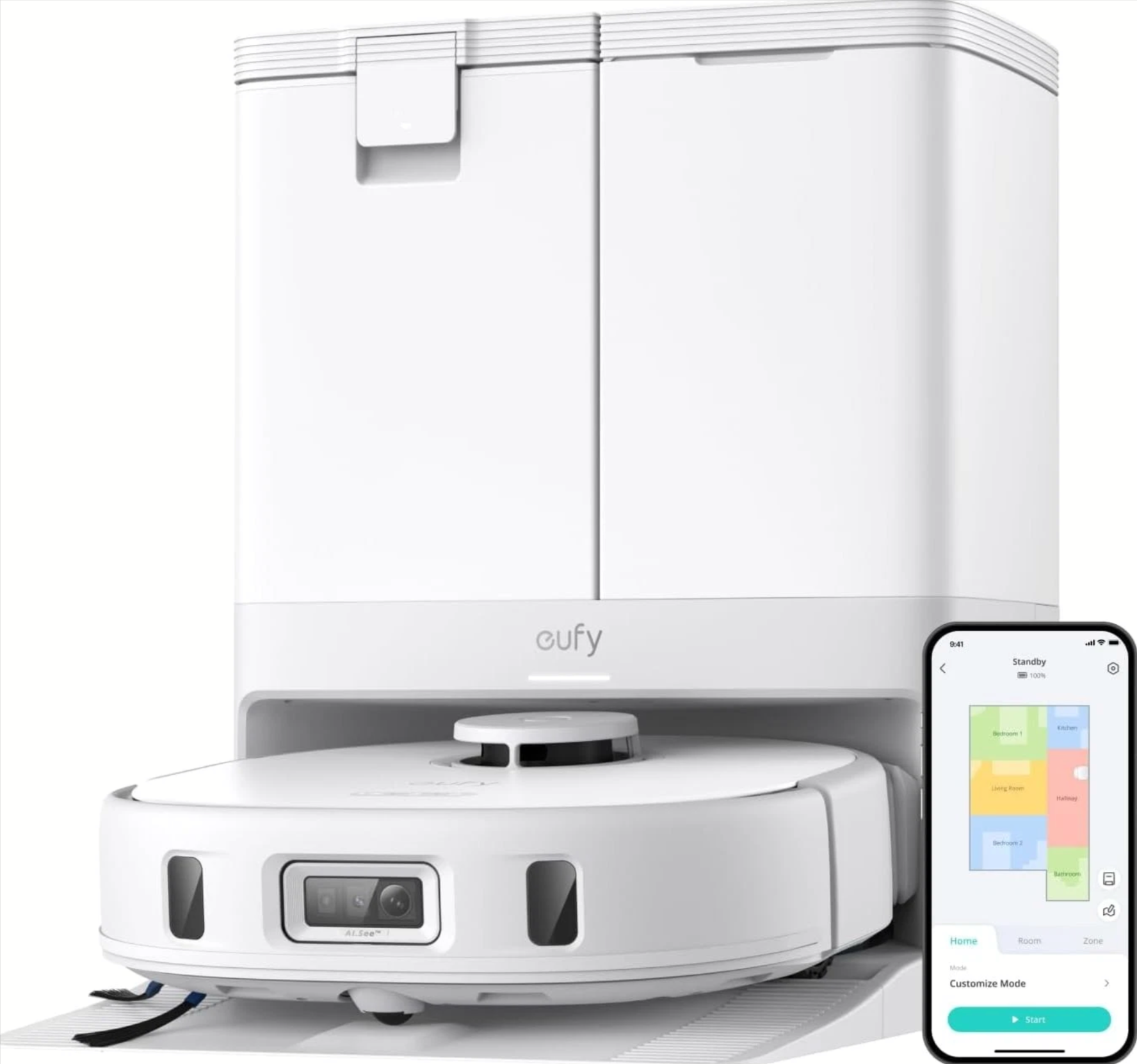 eufy X10 Pro Omni Self Emptying Robot Vacuum & Mop w/ Station (Refurb) eBay