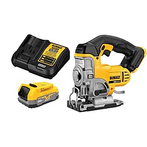 DeWALT 20V Max Cordless Jig Saw w/ Powerstack Compact Battery/Charger Kit $189 + Free S&H