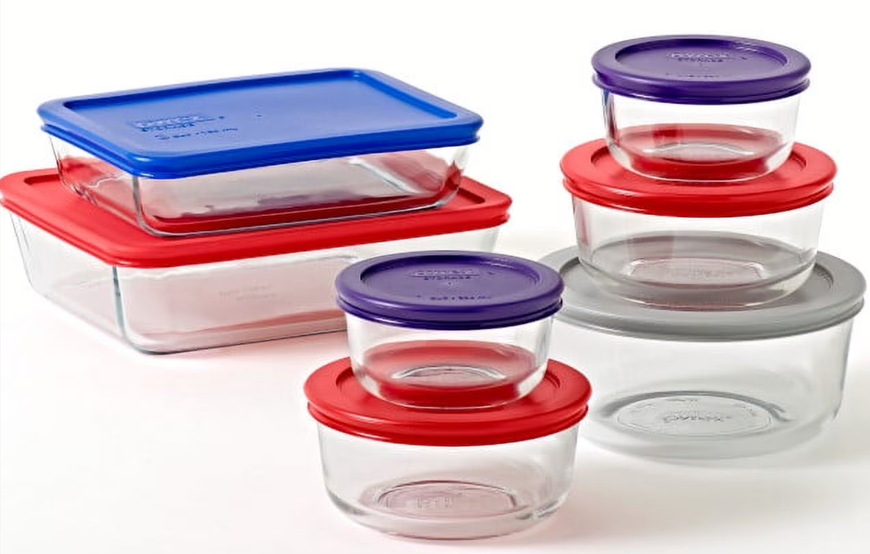 14-Piece Pyrex Simply Store Glass Bakeware Set Walmart