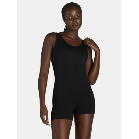 Warners Blissful Benefits Women's Seamless Smoothing Romper Bodysuit, 1-pack, Sizes XS - 3X