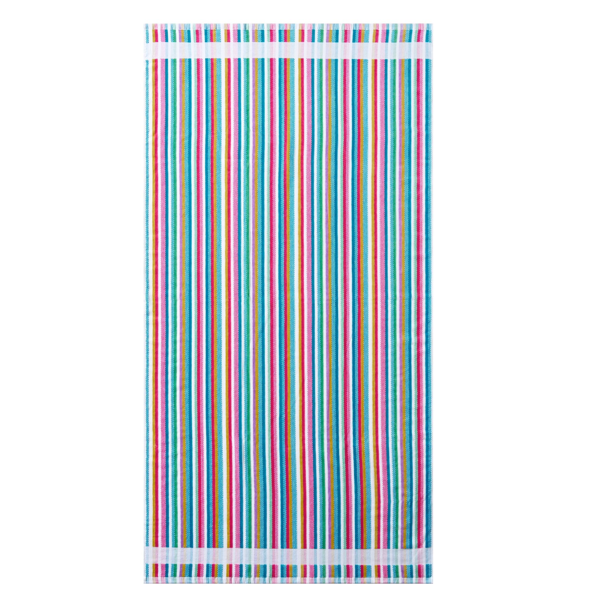Better Homes & Gardens Beach Towel, 72 x 38 in, Warm Variegated Stripe