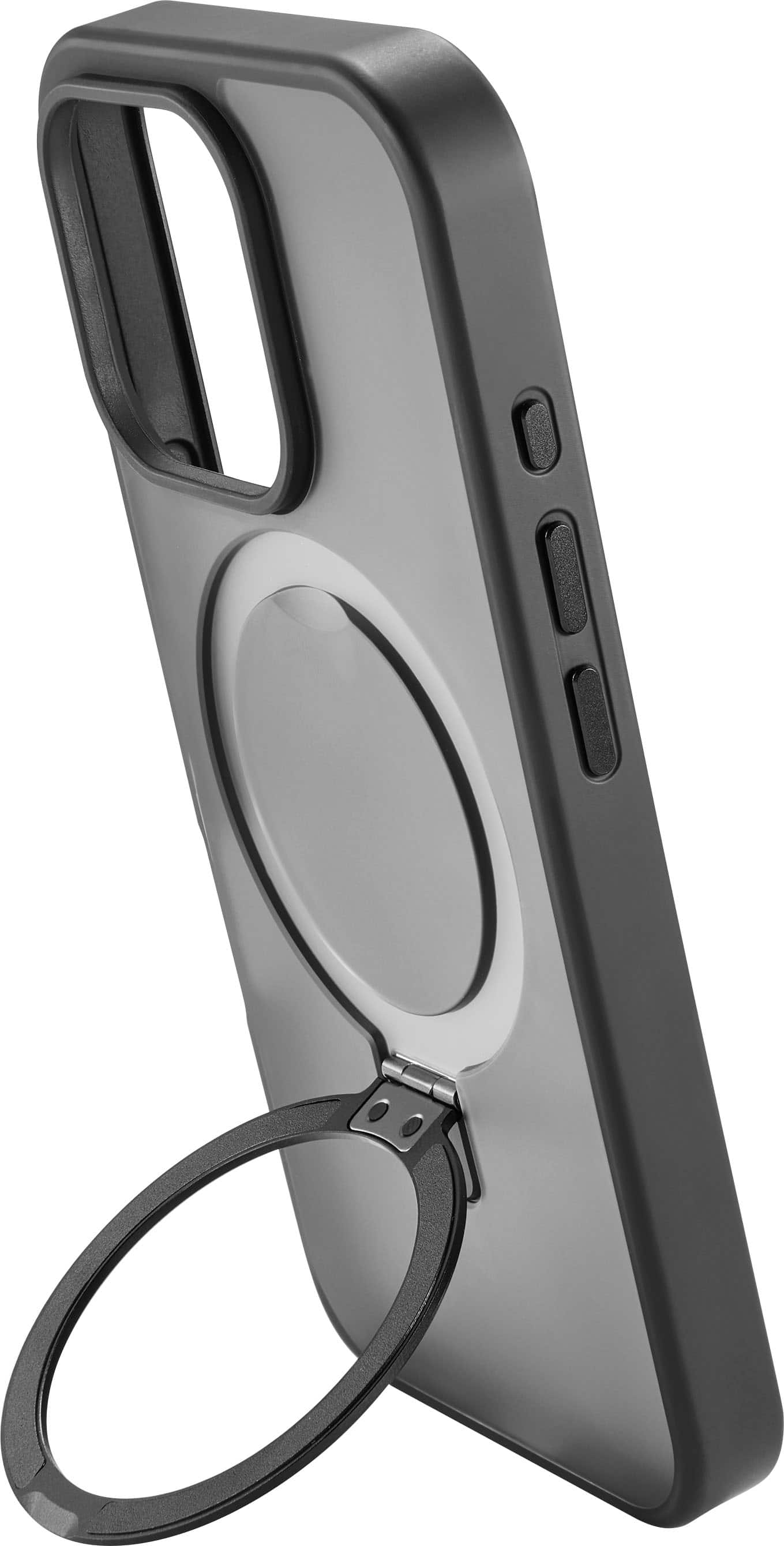 Insignia™ - Hard-Shell Case with MagSafe Kickstand for iPhone 16 Pro - Black