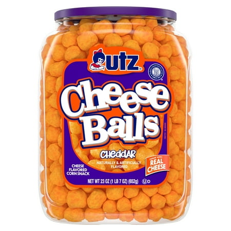 Utz Cheese Balls, 23 oz Barrel