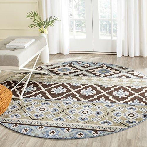 SAFAVIEH 3' Round Washable Outdoor Rug Amazon