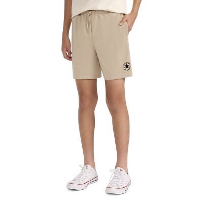 Converse® Boys' 'Above the Knee' French Terry Shorts - Tan L