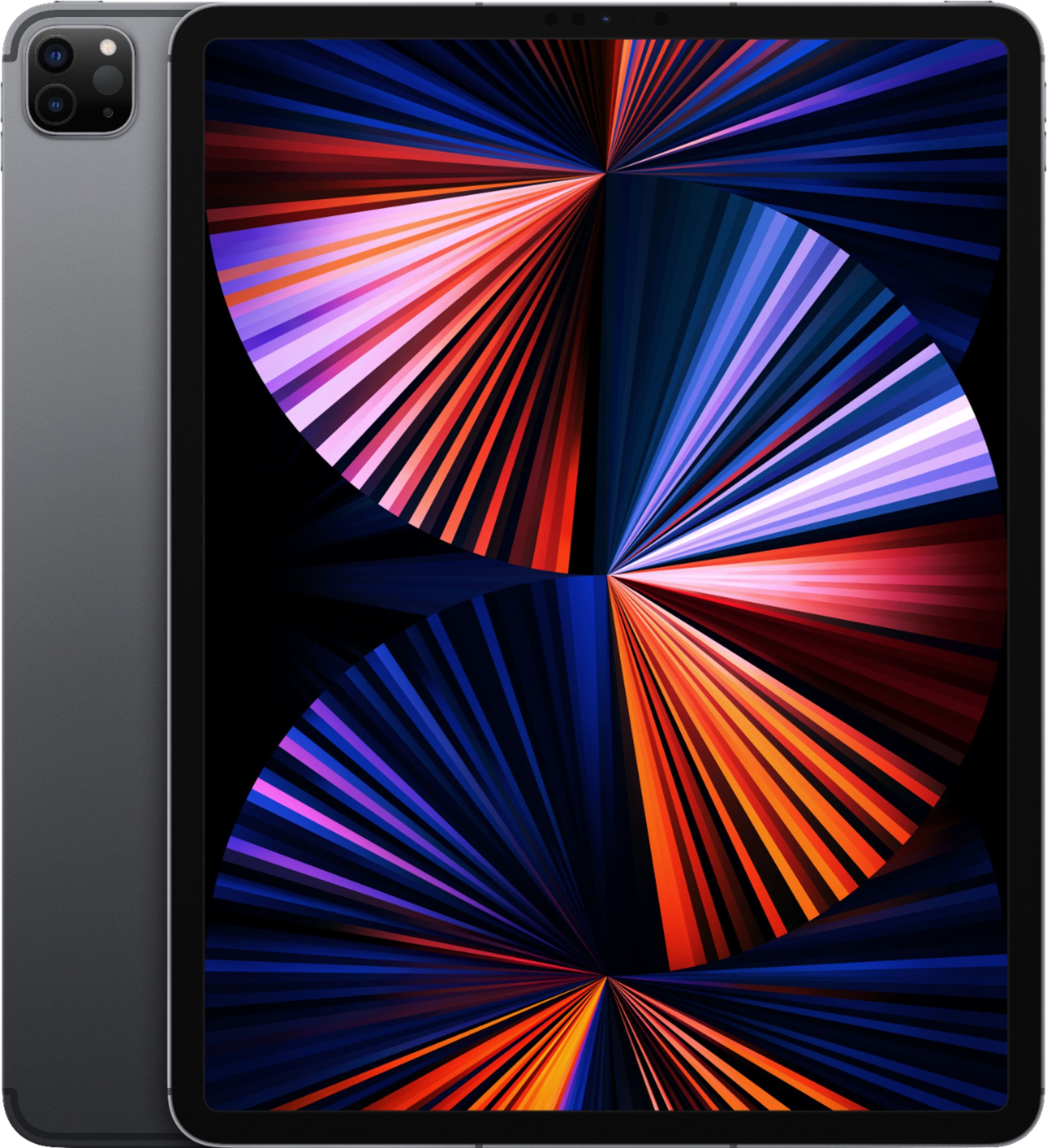 Apple - Geek Squad Certified Refurbished 12.9-Inch iPad Pro with Wi-Fi + Cellular - 128GB (Unlocked) - Space Gray