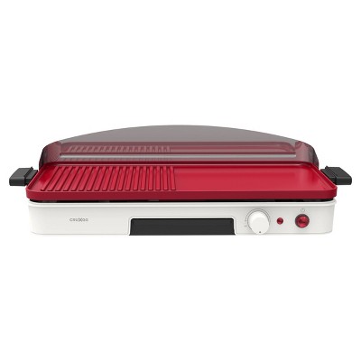 CRUXGG 500°F Extra Large Ceramic Nonstick Searing Grill & Griddle - Snow: Indoor Smokeless Grill, Dishwasher-Safe