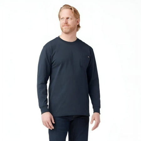 Dickies Men's and Big Men's Long Sleeve Heavyweight Pocket T-Shirt