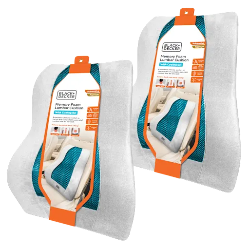 2 Black & Decker Gel Lumbar Cushions $25
