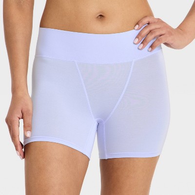 Women's Cloud Knit Boxer Briefs Underwear - Auden™ Light Blue XS