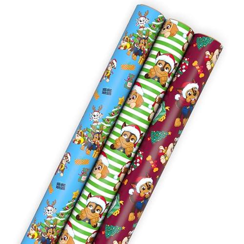 105 Sq Ft Hallmark Paw Patrol Christmas Wrapping Paper Rolls Gift Wrap Amazon