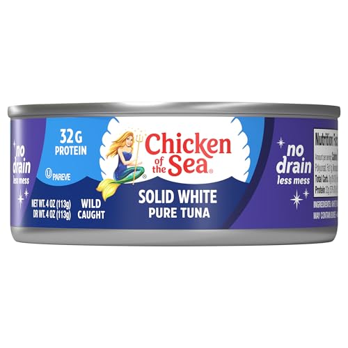 Chicken of the Sea, Solid White Pure Tuna, 4 Ounce