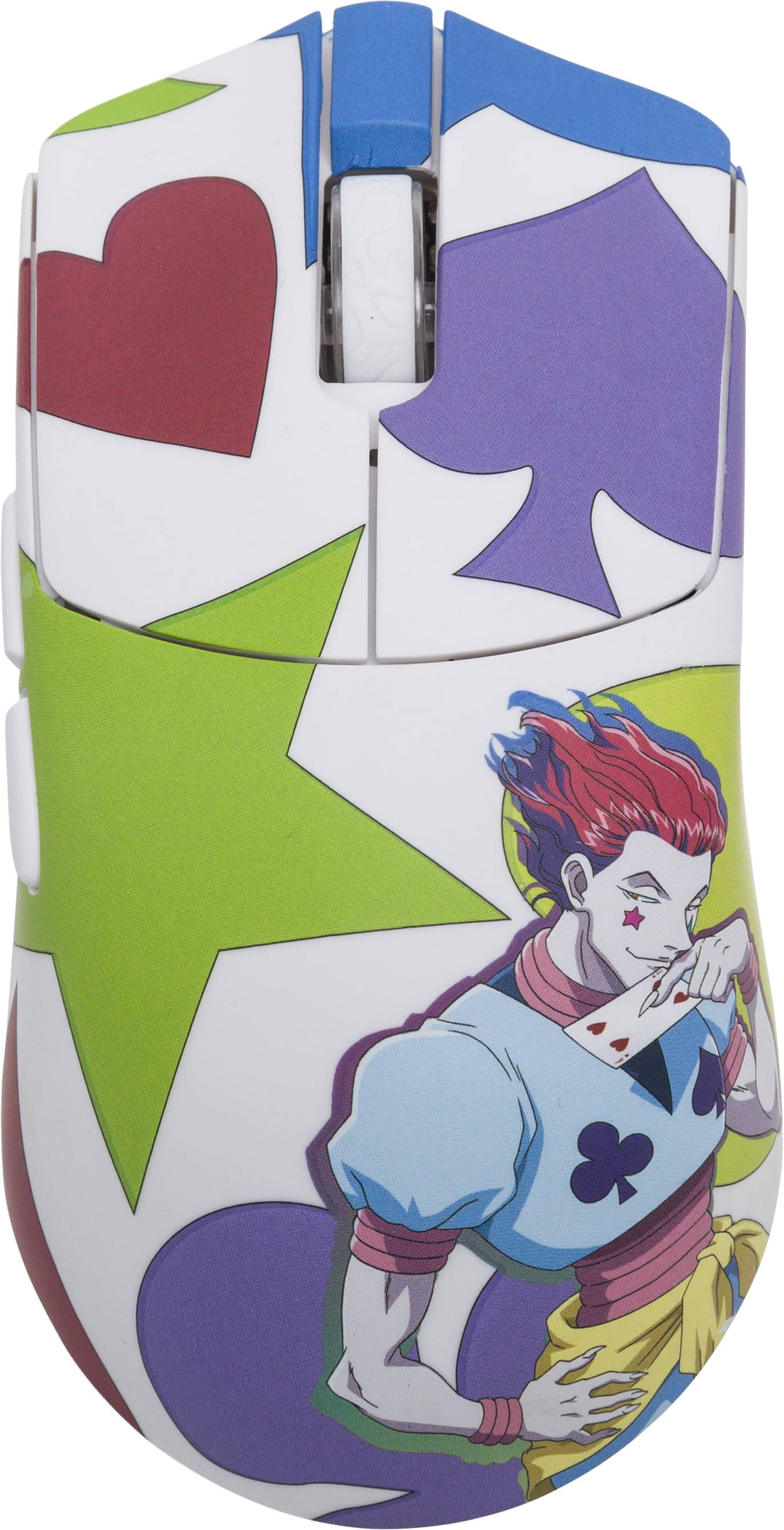 Higround - Hunter x Hunter Yuma Lightweight Wireless Optical Gaming Mouse with Hand-Applied Art - Wireless - Hisoka