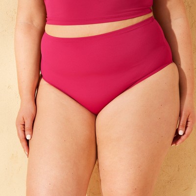 Andie Swim Women's Ipanema Chevron High Waist Bikini Bottom - Granita 3X