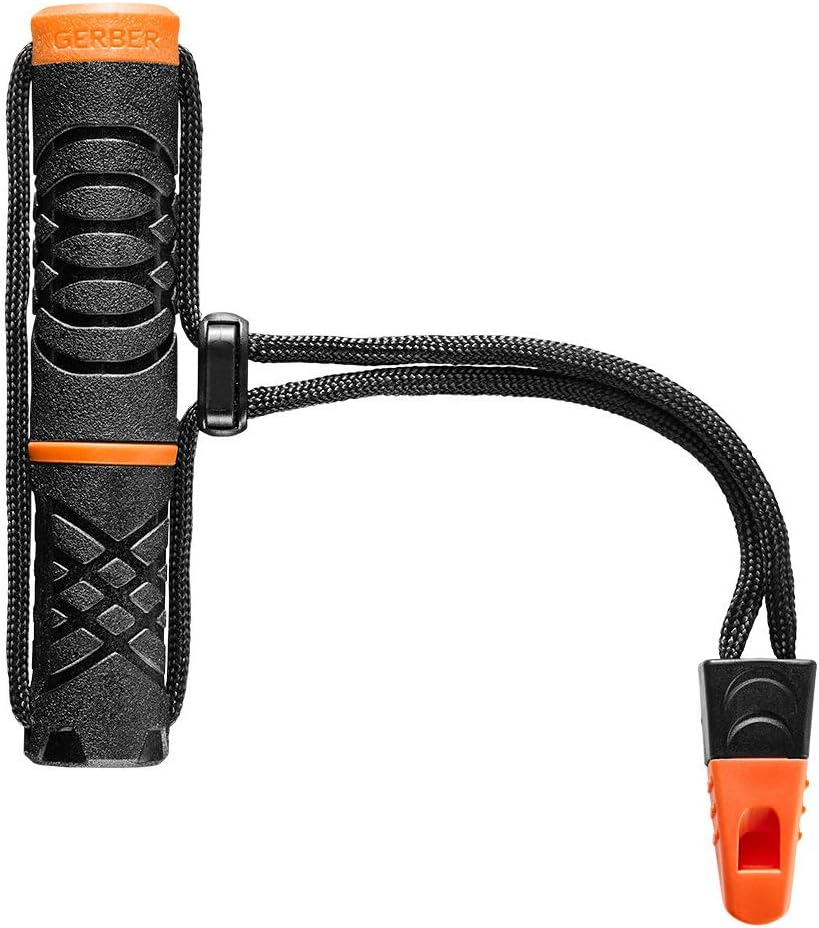 Gerber Gear Fire Starter Ferro Rod Survival Tool with an Emergency Whistle and Metal Striker