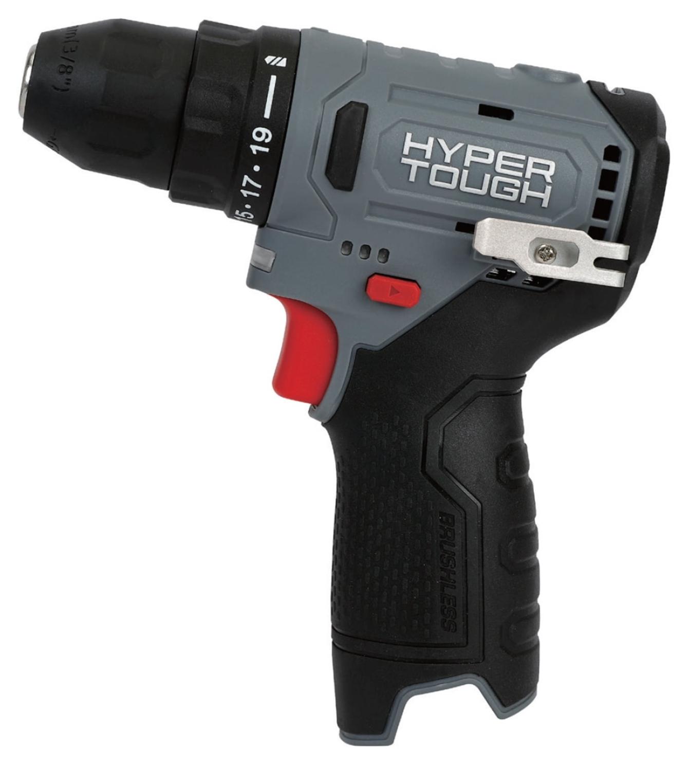 Hyper Tough 12V Cordless Drill Driver w/ 1.5Ah Battery & USB-C Charger Walmart