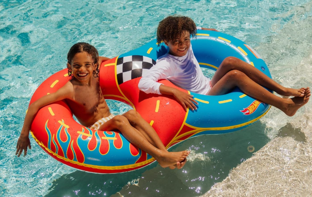 Hot Wheels x FUNBOY 2 Person Double Tube Pool Float Amazon