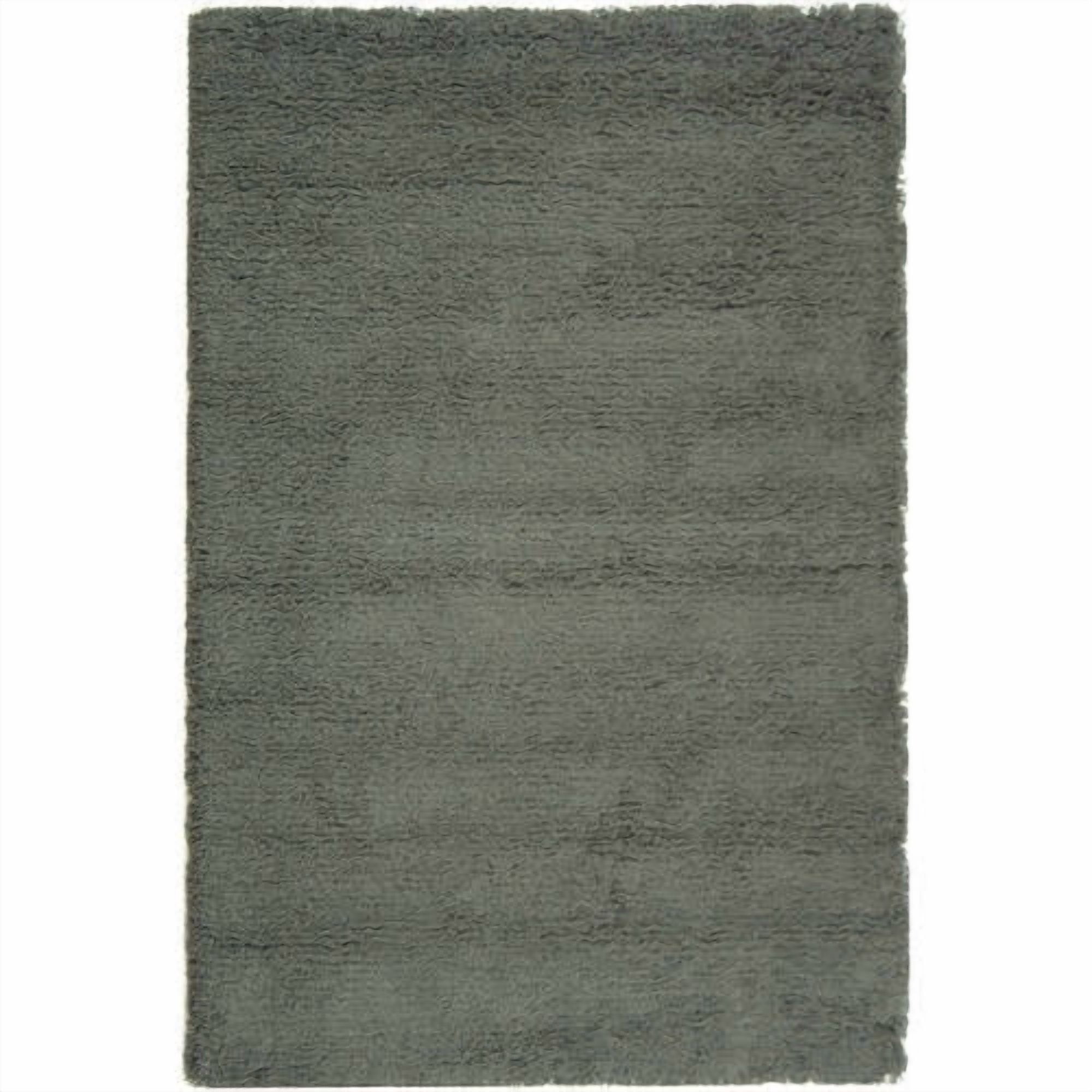 SAFAVIEH Harvey Solid Plush Shag Area Rug, Charcoal, 4' x 6'