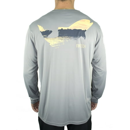 FinTech Men's Long Sleeve Performance Fishing Tee- "First Cast"
