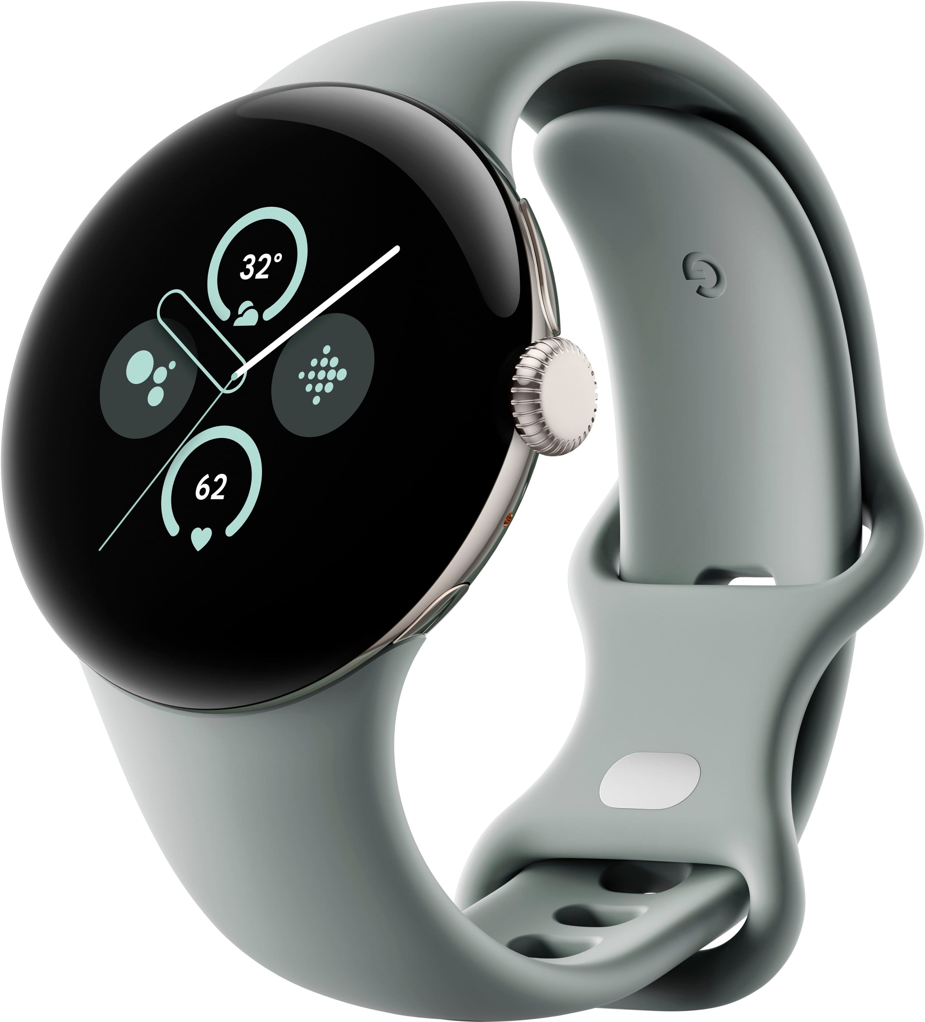 Google - Pixel Watch 2 Champagne Gold Smartwatch with Hazel Active Band Wi-Fi - Champagne Gold - (2017)