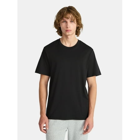 No Boundaries Standard Fit Cotton Tee with Short Sleeves, Men's and Big Men's XS-5XL