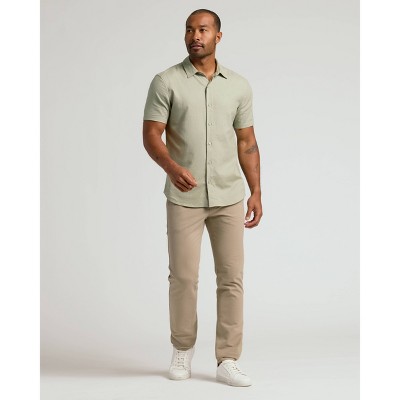 True Classic Men's Straight Fit Lightweight Stretch Chino Pants - Khaki 32x32