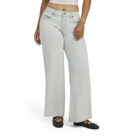 Mills by Millie Bobby Brown Women's Low Rise Boyfriend Denim Jeans, Sizes 00-18