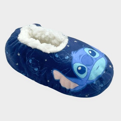 Toddler Lilo & Stitch Character Sock Slippers - Blue 2T-3T