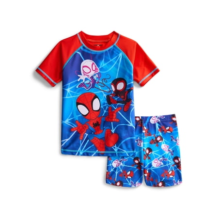 Character Toddler Boy Rash Guard and Euro Swim Shorts, 2-Piece, Size 12M-5T