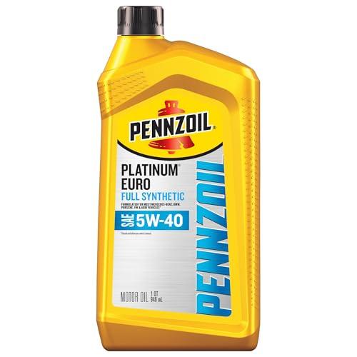 1-Quart Pennzoil Platinum Euro Full Synthetic 5W-40 Motor Oil Amazon