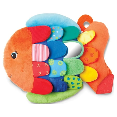 Melissa & Doug Flip Fish Soft Baby Toy Sensory Tummy Time Toys, Soft Fabric Toy For Babies, Infants