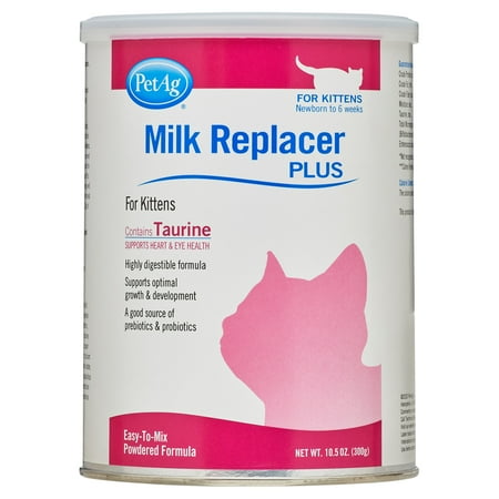 PetAg Milk Replacer Plus for Kittens and Cats, 10.5 oz