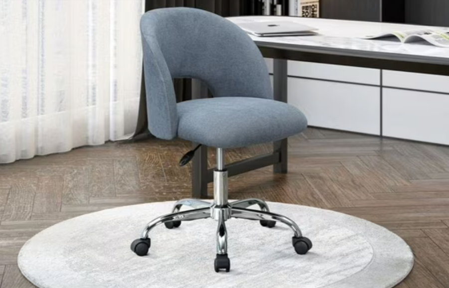 Mainstays Fabric Upholstered Open Back Office Chair Walmart