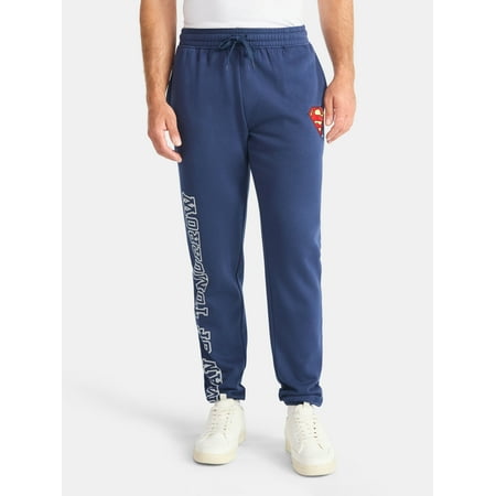 Superman Men's and Big Men's Graphic Jogger Pants, Sizes XS-3XL