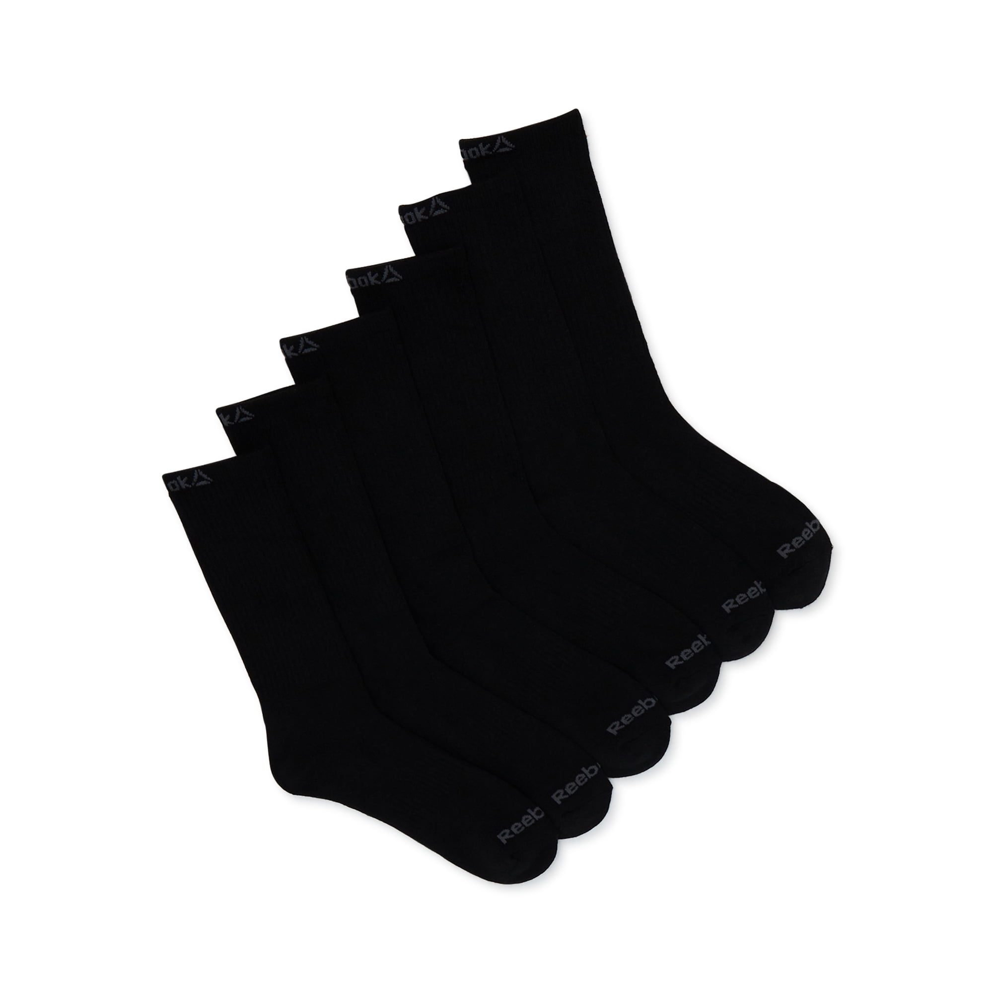 Reebok Men's Socks, Pro Series Crew Socks, 6-Pack