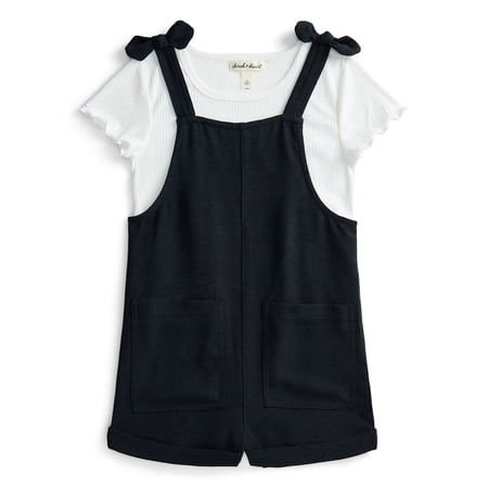 Derek Heart Girls T-Shirt and Shortall, 2-Piece Set, Sizes 4-18